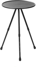 Outdoor Camping Table Folding Round Three-Legged Dining Aluminum Alloy Coffee for Picnic BBQ Hiking Outdoor Telescopic Folding Round Aluminum Alloy Hiking Picnic
