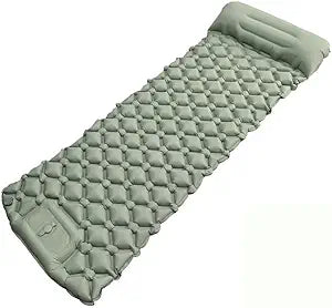 Ultralight Inflatable Camping Sleeping Pad – Compact Built-in Pillow,Waterproof & Durable –Connects to Double Bed and Ideal for Camping, Hiking & Outdoor Adventures
