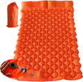 Camping Sleeping Pad, Ultralight Camping Mat with Pillow Built-in Foot Pump Inflatable Sleeping Pads Compact for Camping Backpacking Hiking Traveling Tent