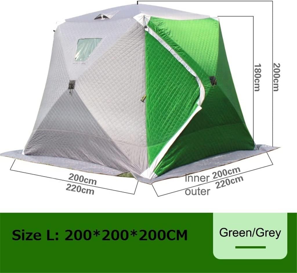 Winter Ice Fishing Tents for 3-4 People 3 Layers of Thickening Warm and Winter Tents Outdoor Fishing Cotton Tents Camping Tents Tent