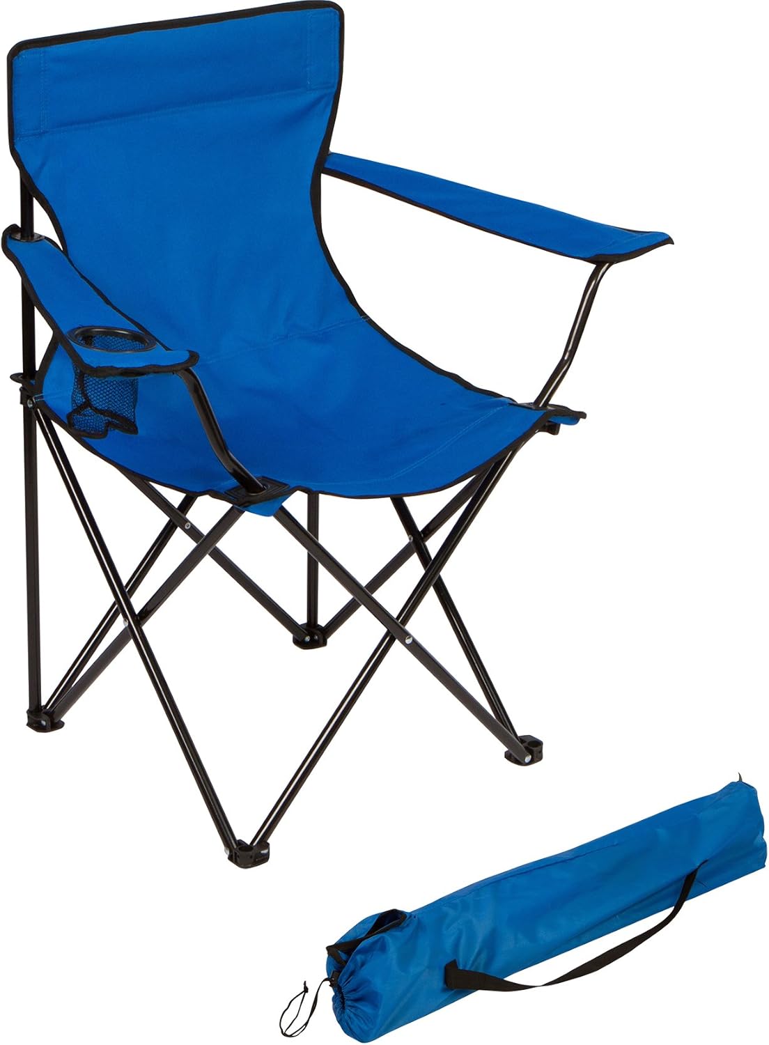 Folding Outdoor Beach Camp Chair, 18" L x 31" W x 32" H, Blue